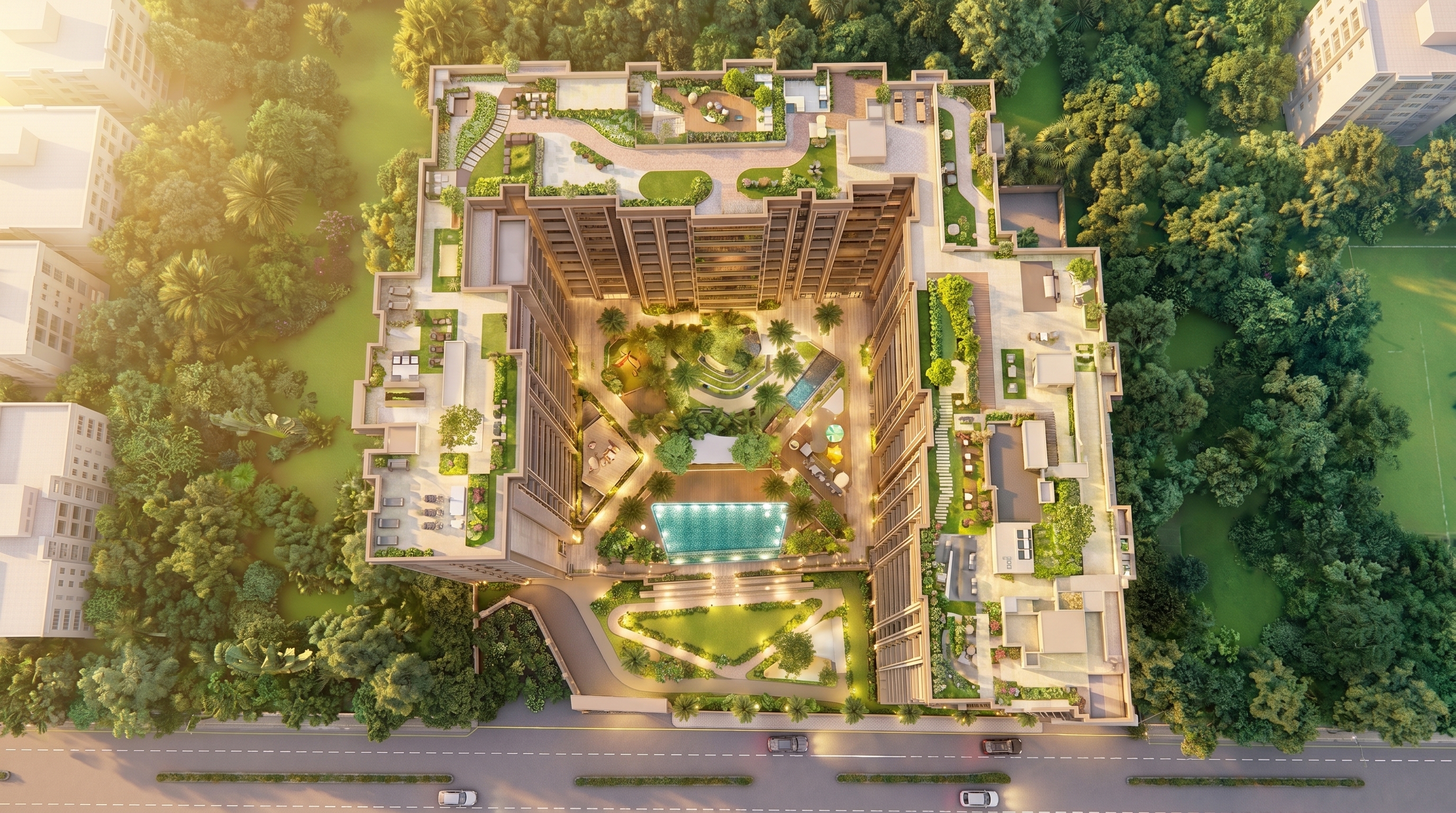 Aerial view of Atharv Brindavan
