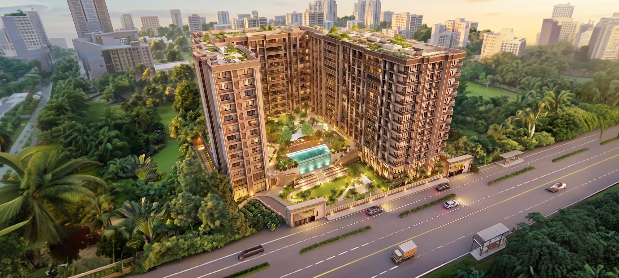 Atharv Brindavan — aerial view