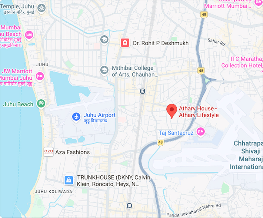 Map of Atharv Brindavan location